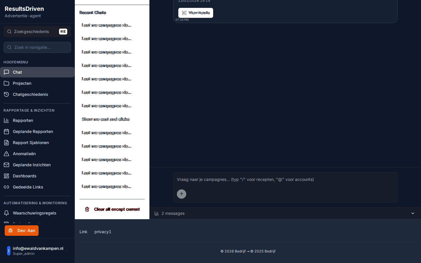 Conversational workflow preview